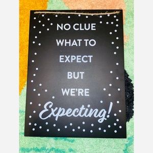 Baby announcement sign